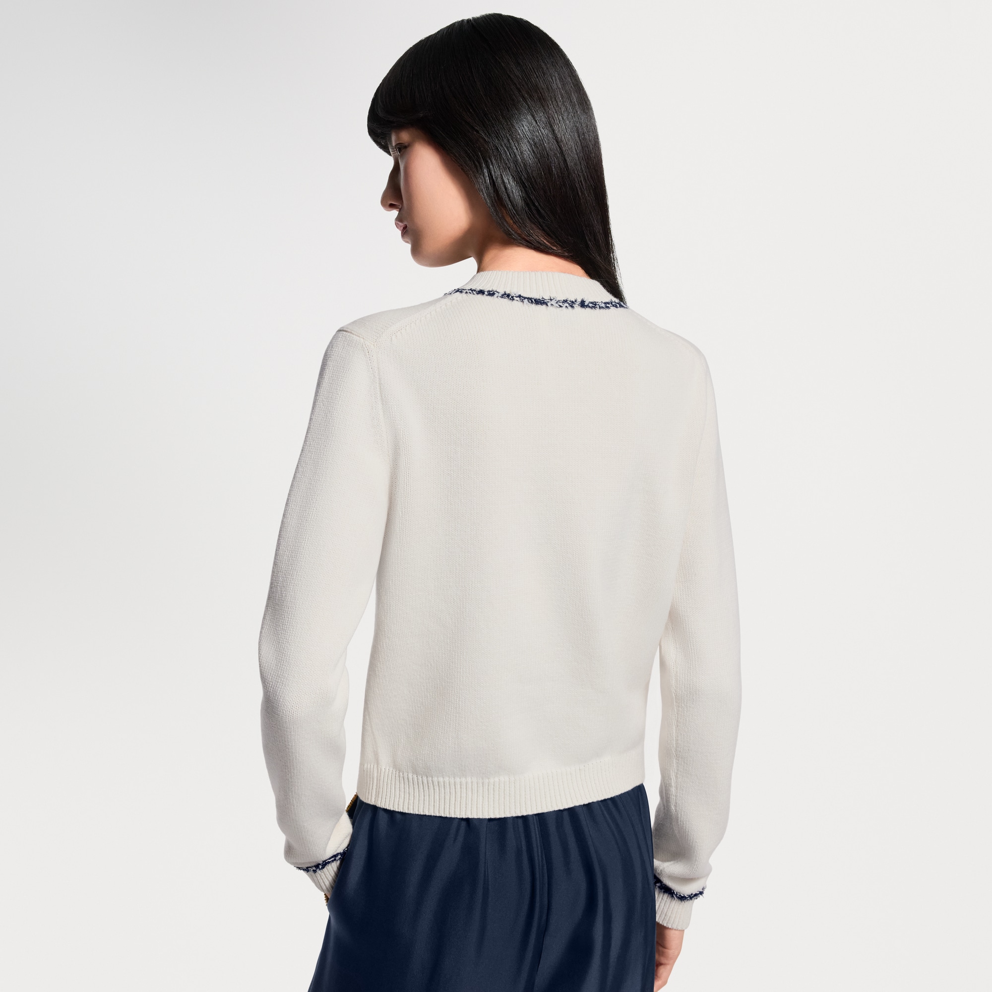 Tweed Trim Cardigan - Ready-to-Wear | LOUIS VUITTON